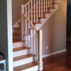 Custom built stair treads